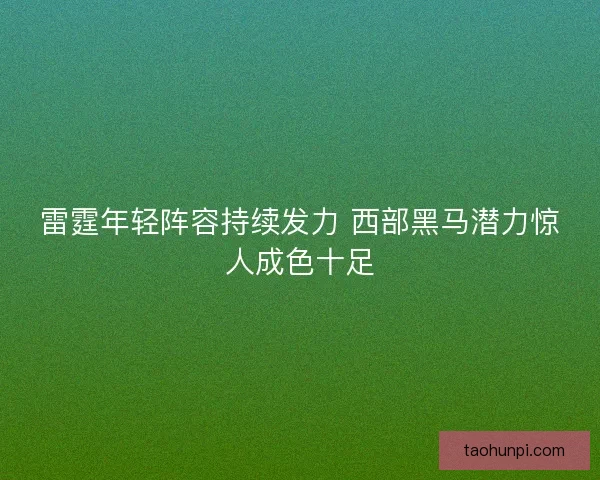 雷霆年轻阵容持续发力 西部黑马潜力惊人成色十足 雷霆年轻阵容持续发力 西部黑马潜力惊人成色十足